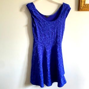 5/$15! BeBop blue floral imprint dress